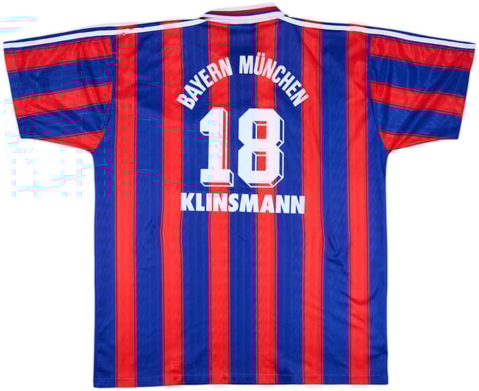 1995-97 Bayern Munich Home Shirt Klinsmann #18 - 6/10 - (XXL)