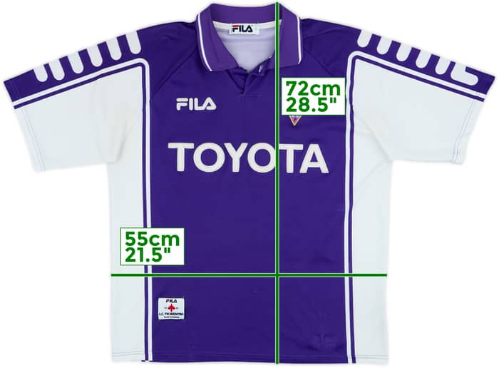 1999-00 Fiorentina Home Shirt Batistuta #9 - 6/10 - (L)