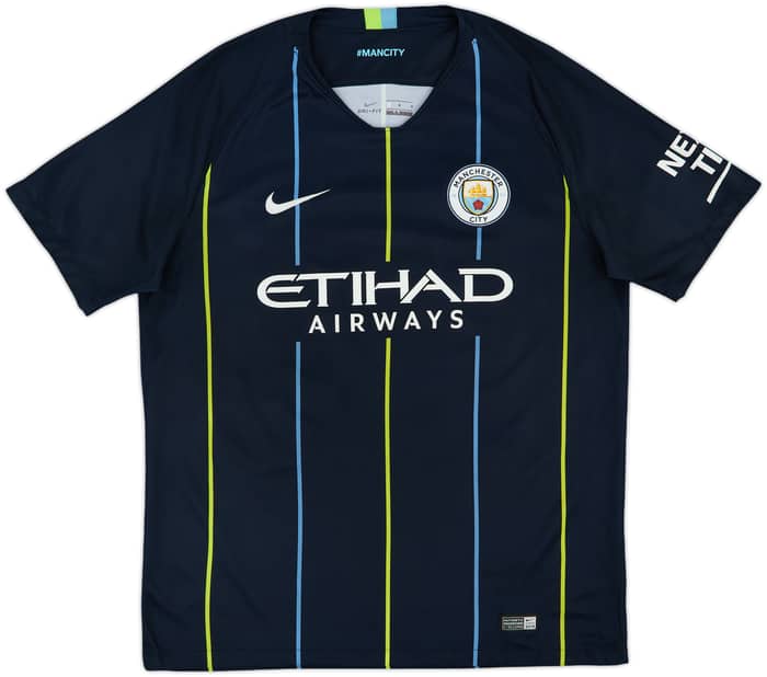 2018-19 Manchester City Away Shirt Kun Aguero #10 - 8/10 - (L)