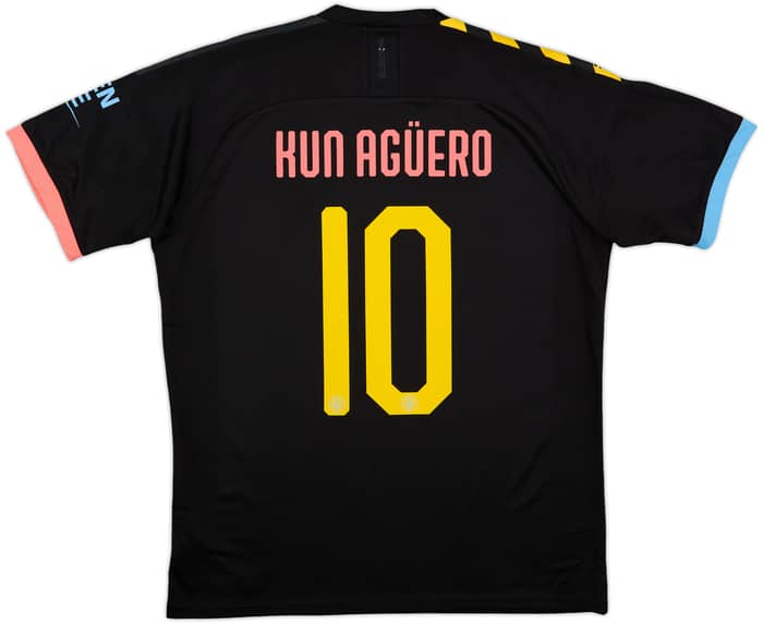 2019-20 Manchester City Away Shirt Kun Aguero #10 - 10/10 - (L)