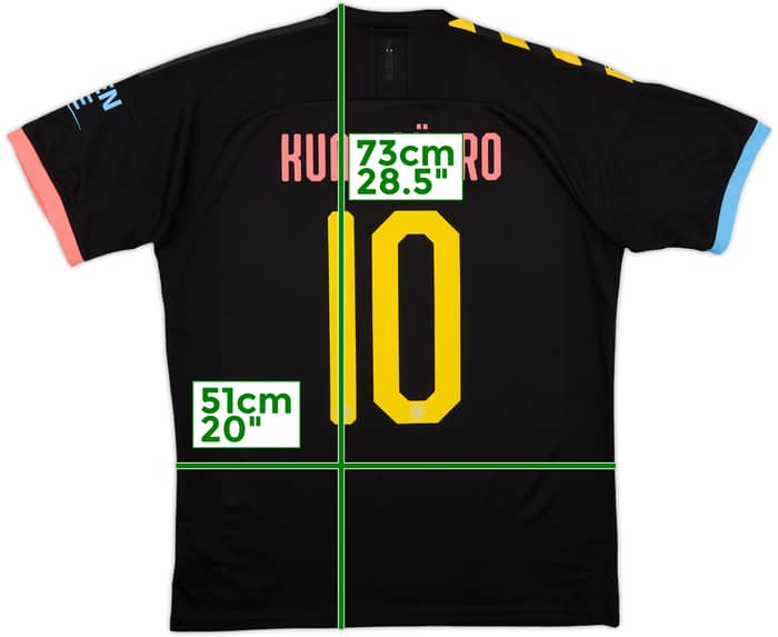 2019-20 Manchester City Away Shirt Kun Aguero #10 - 10/10 - (L)