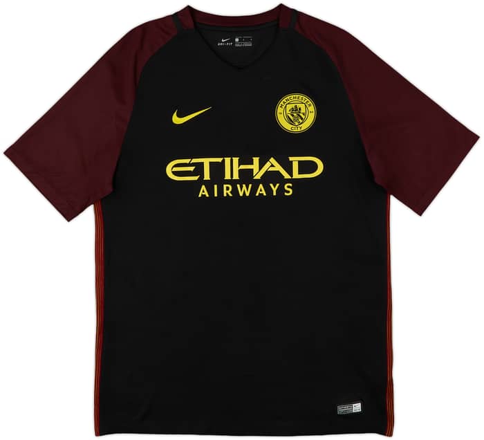 2016-17 Manchester City Away Shirt Kun Aguero #10 - 8/10 - (L)