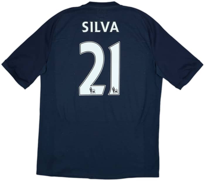 2010-12 Manchester City Away Shirt Silva #21 - 7/10 - (L)