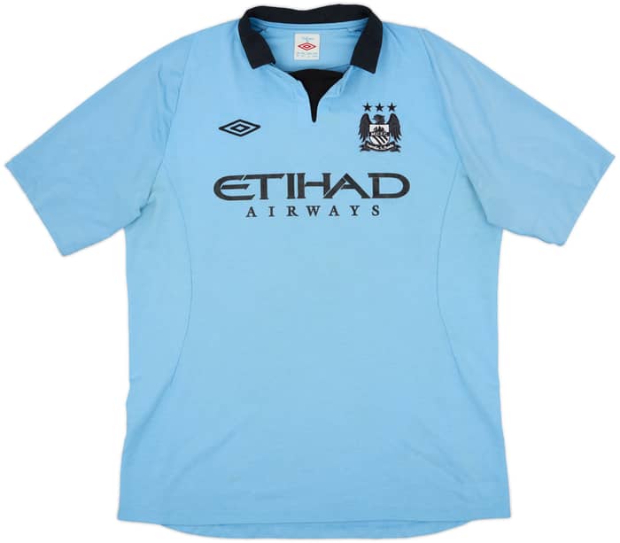 2012-13 Manchester City Home Shirt Kun Aguero #16 - 7/10 - (L)