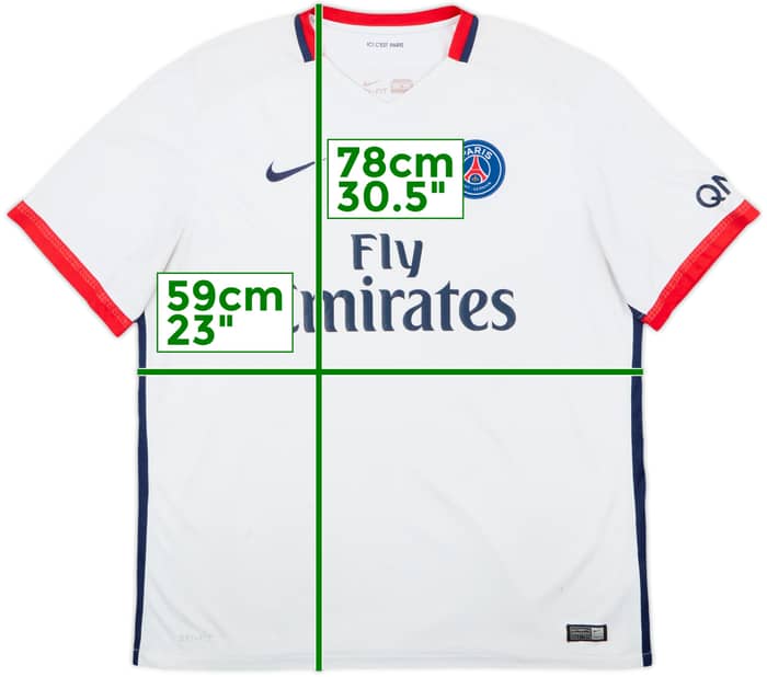 2015-16 Paris Saint-Germain Away Shirt - 5/10 - (XL)