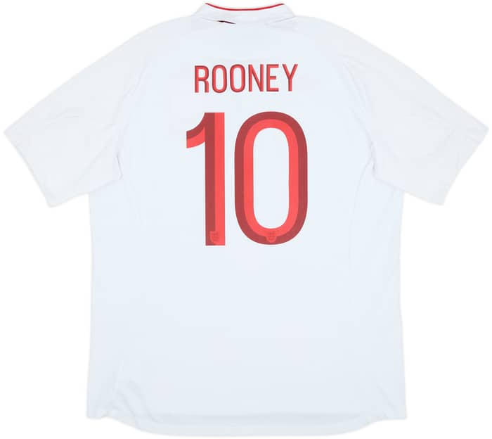 2012-13 England Home Shirt Rooney #10 - 7/10 - (XXL)