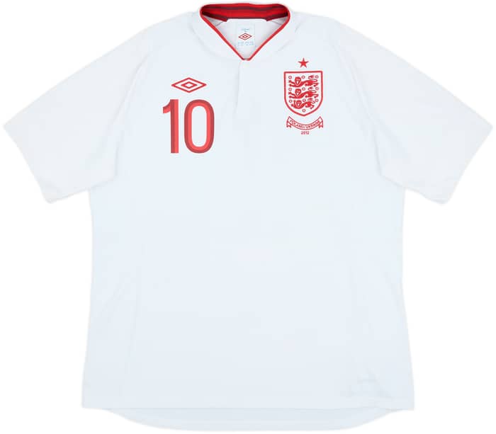 2012-13 England Home Shirt Rooney #10 - 7/10 - (XXL)