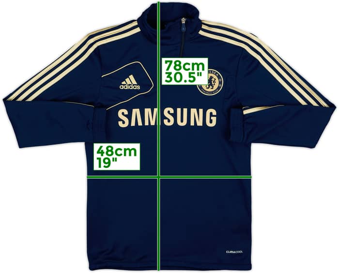 2012-13 Chelsea adidas 1/4 Zip Training Top - 10/10 - (S)