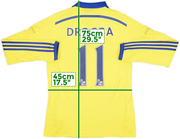 2014-15 Chelsea Away L/S Shirt Drogba #11 - 8/10 - (S)