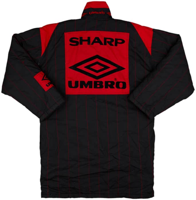 1996-97 Manchester United Umbro Padded Bench Coat - 8/10 - (S)