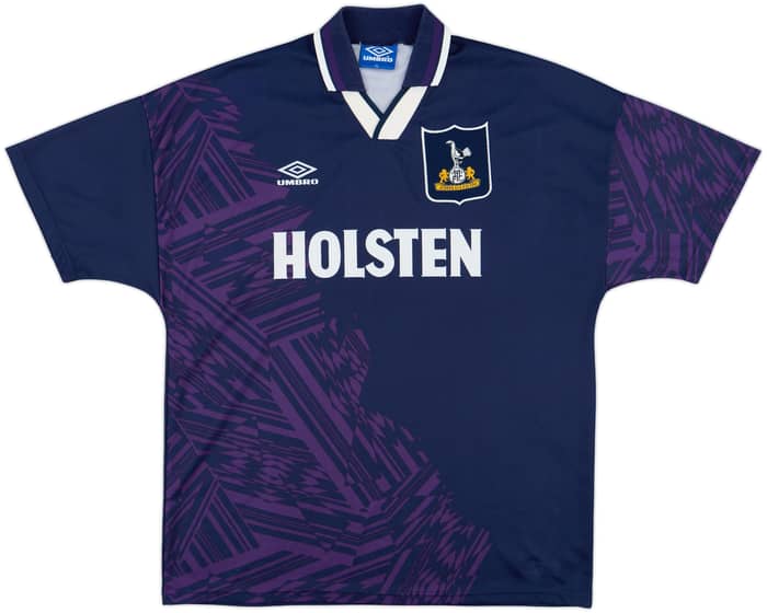 1994-95 Tottenham Away Shirt Sheringham #10 - 8/10 - (XL)