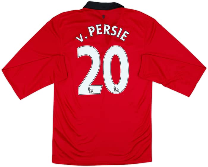 2013-14 Manchester United Home L/S Shirt V.Persie #20 - 8/10 - (S)