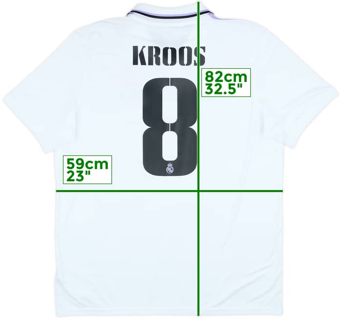 2022-23 Real Madrid Home Shirt Kroos #8 (XL)
