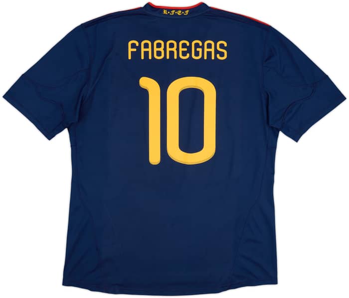 2010-11 Spain Away Shirt Fabregas #10 - 8/10 - (XL)