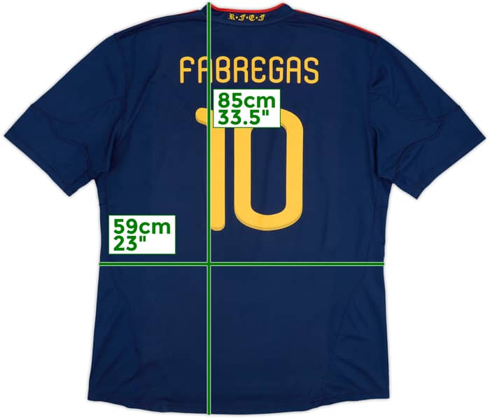 2010-11 Spain Away Shirt Fabregas #10 - 8/10 - (XL)