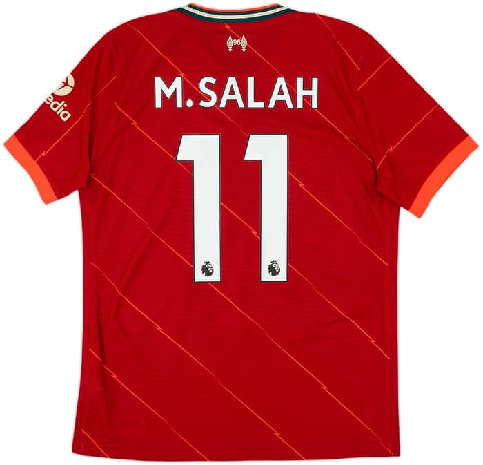 2021-22 Liverpool Authentic Home Shirt M.Salah #11 - 9/10 - (M)