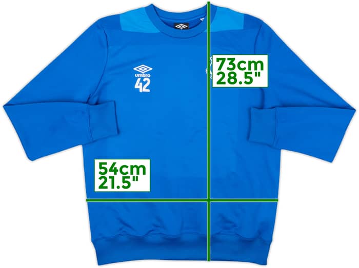2016-17 Everton Player Issue Umbro Sweat Top #42 - 7/10 - (L)
