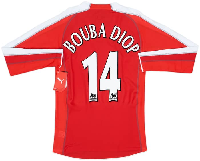 2005-06 Fulham Away L/S Shirt Bouba Diop #14 (S)