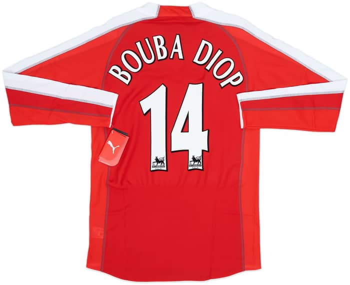 2005-06 Fulham Away L/S Shirt Bouba Diop #14 (M)