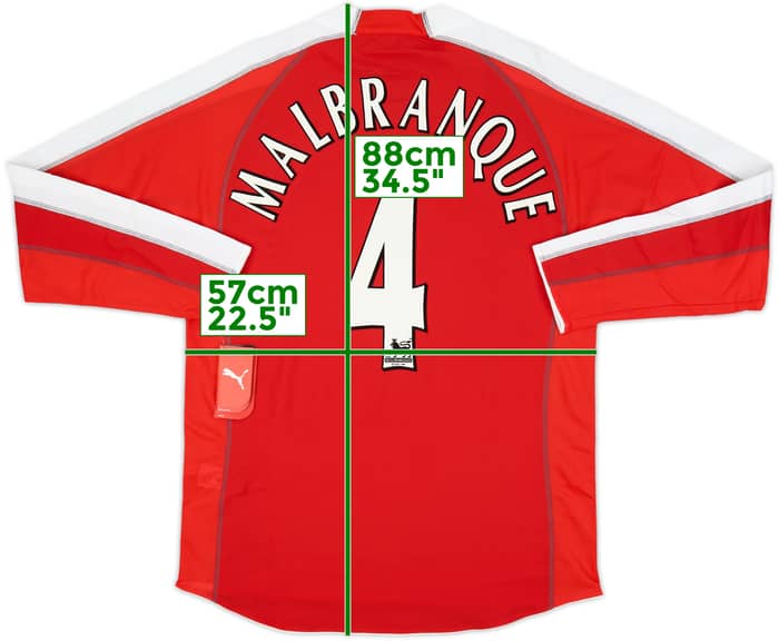 2005-06 Fulham Away L/S Shirt Malbranque #4 (XL)