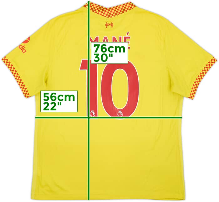 2021-22 Liverpool Third Shirt Mane #10 - 7/10 - (XL)
