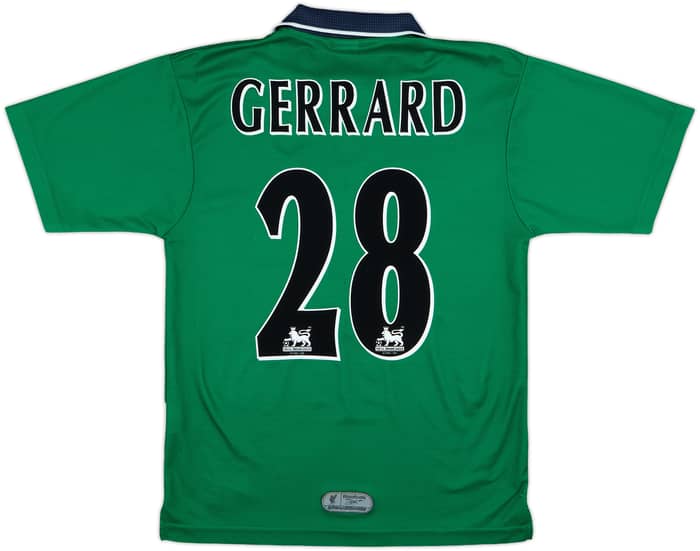 1999-00 Liverpool Away Shirt Gerrard #28 - 7/10 - (S)