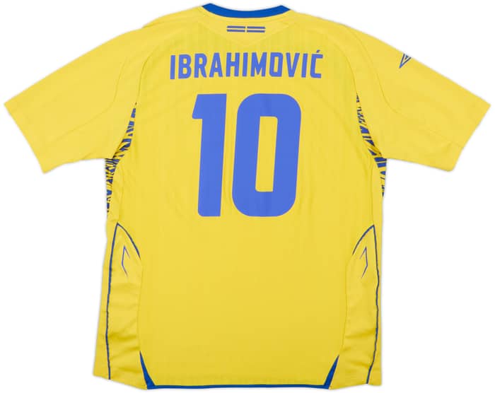 2007-09 Sweden Home Shirt Ibrahimovic #10 - 9/10 - (XL)