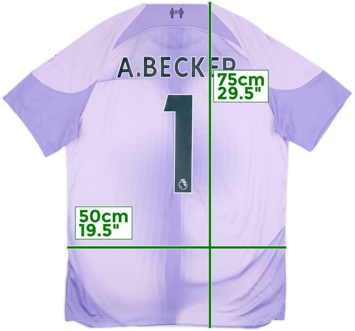 2022-23 Liverpool GK S/S Shirt A.Becker #1 - 5/10 - (M)