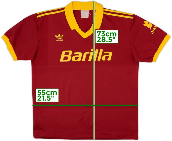 1991-92 Roma Home Shirt - 6/10 - (L)