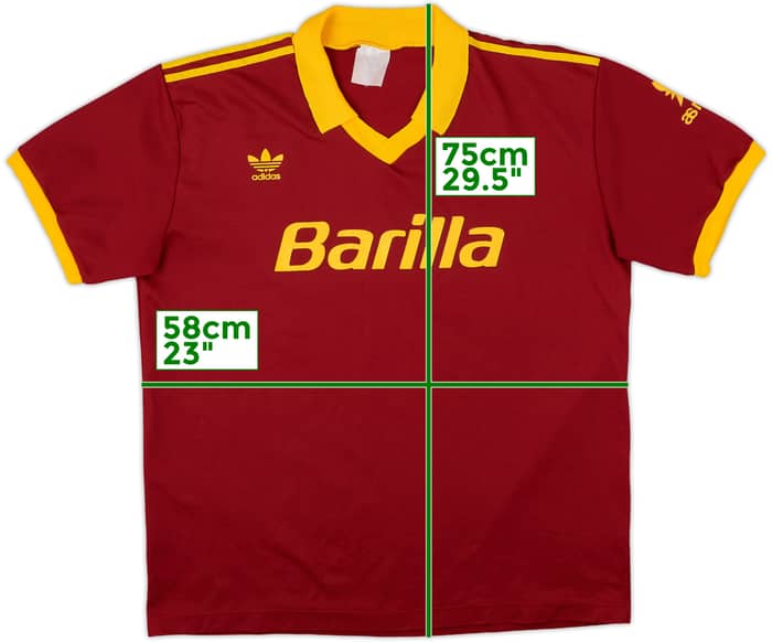 1991-92 Roma Home Shirt - 7/10 - (XL)