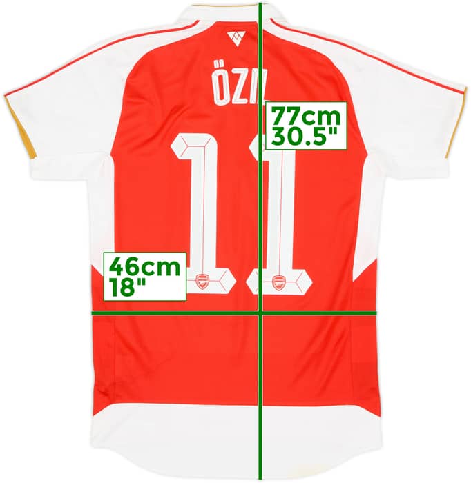 2015-16 Arsenal Home Shirt Ozil #11 (S)