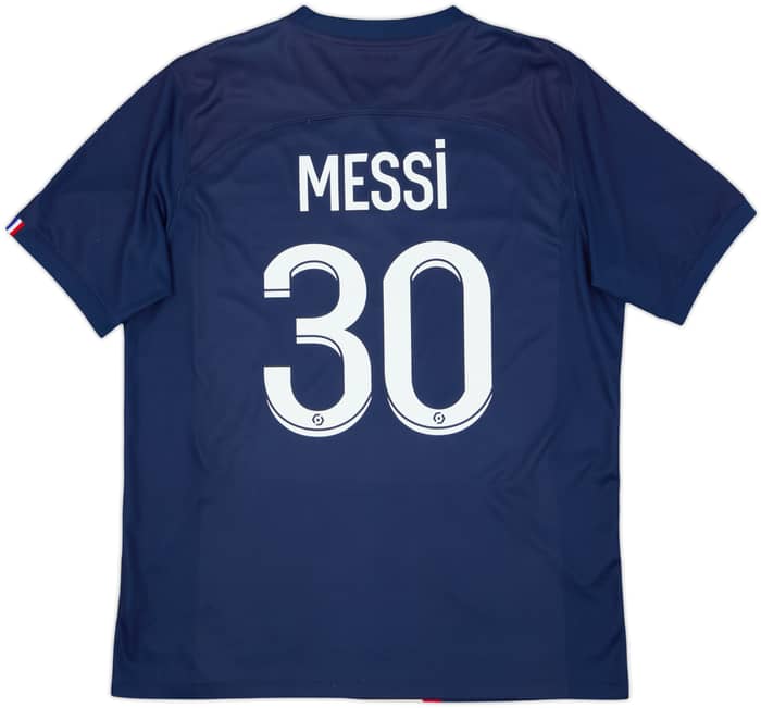 2022-23 Paris Saint-Germain Home Shirt Messi #30 - 7/10 - (L)
