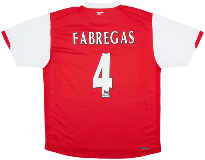 2006-08 Arsenal Home Shirt Fabregas #4 - 5/10 - (L)