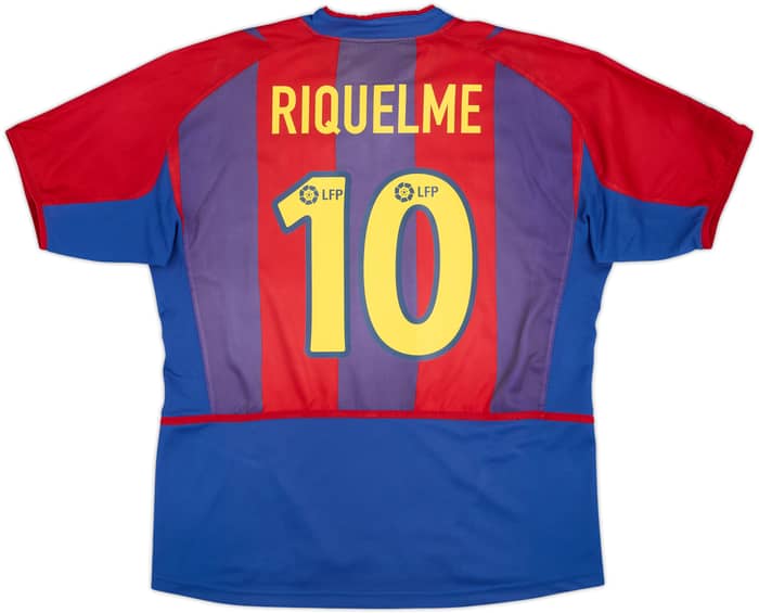 2002-03 Barcelona Home Shirt Riquelme #10 - 6/10 - (XL)