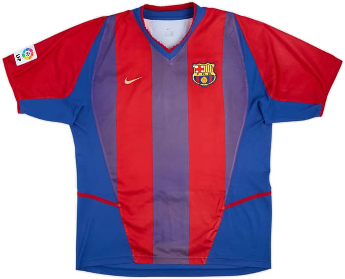 2002-03 Barcelona Home Shirt Riquelme #10 - 6/10 - (XL)