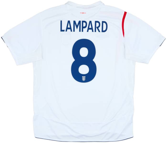 2005-07 England Home Shirt Lampard #8 - 7/10 - (XXL)
