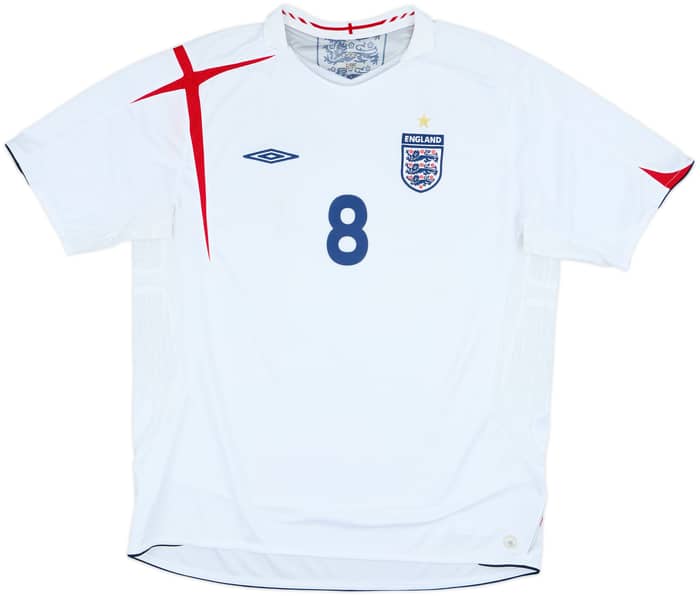 2005-07 England Home Shirt Lampard #8 - 7/10 - (XXL)