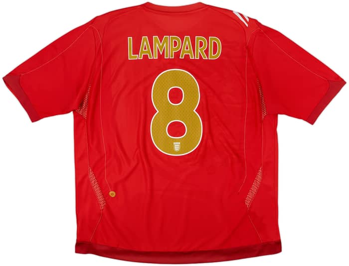 2006-08 England Away Shirt Lampard #8 - 8/10 - (XXL)