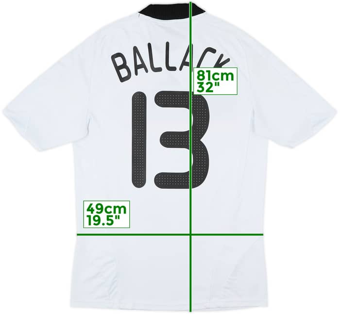 2008-09 Germany Home Shirt Ballack #13 - 6/10 - (M)