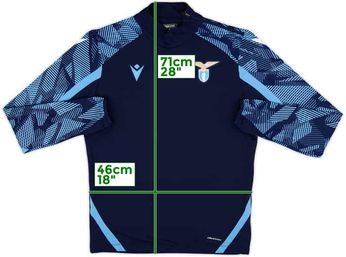 2019-20 Lazio Macron 1/4 Zip Drill Top - 9/10 - (S)