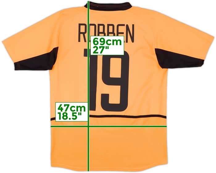 2002-04 Netherlands Home Shirt Robben #19 - 8/10 - (XL.Boys)