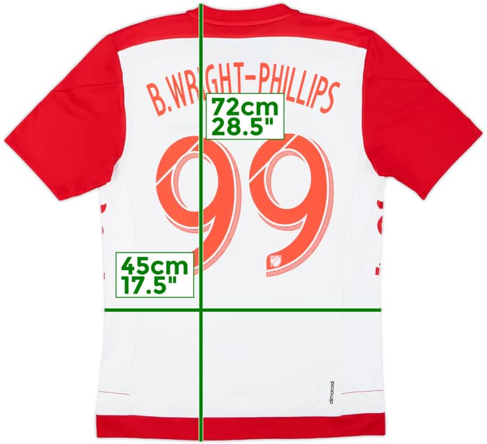 2015-16 New York Red Bulls Home Shirt B.Wright-Phillips #99 - 9/10 - (S)