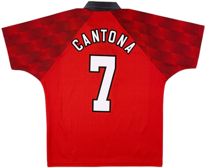 1996-98 Manchester United Home Shirt Cantona #7 - 9/10 - (M)