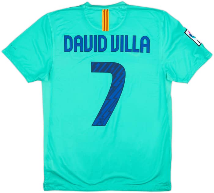 2010-11 Barcelona Away Shirt David Villa #7 - 8/10 - (M)