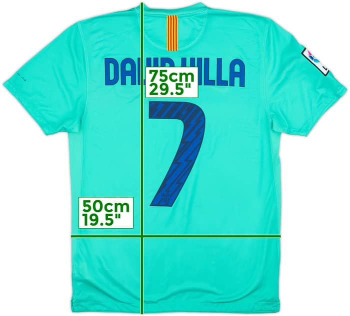 2010-11 Barcelona Away Shirt David Villa #7 - 8/10 - (M)
