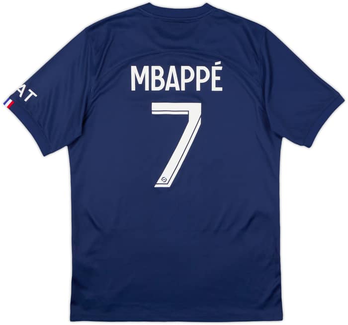 2022-23 Paris Saint-Germain Home Shirt Mbappe #7 - 8/10 - (M)