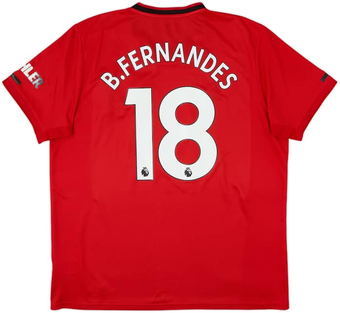 2019-20 Manchester United Home Shirt B.Fernandes #18 - 5/10 - (XL)