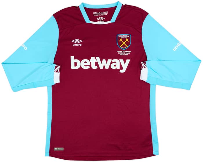 2016-17 West Ham Home L/S Shirt Payet #27 - 8/10 - (XL)