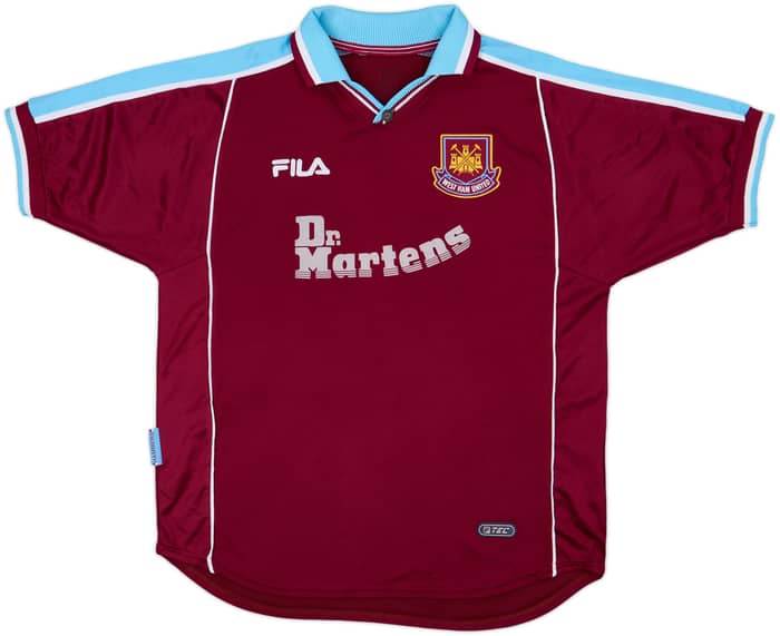 1999-01 West Ham Home Shirt Suker #9 - 8/10 - (XL)