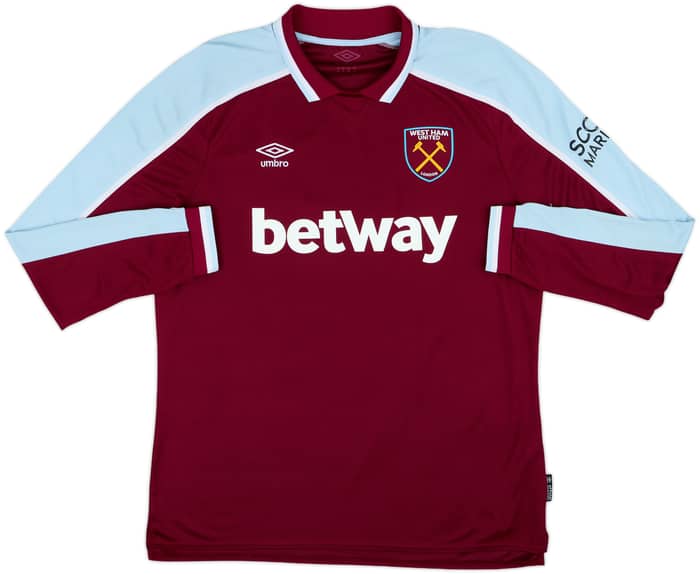 2021-22 West Ham Home L/S Shirt Bowen #20 - 7/10 - (XL)